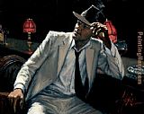 man in white suit v by Fabian Perez